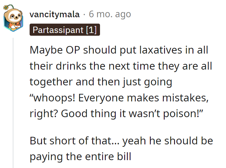 Next family gathering: a laxative surprise.