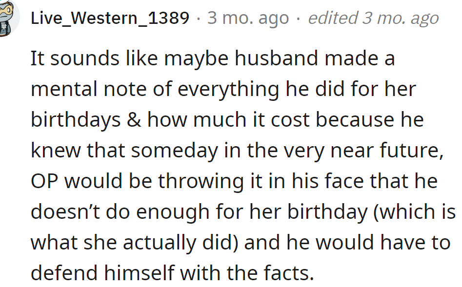 Maybe the husband needed to defend himself