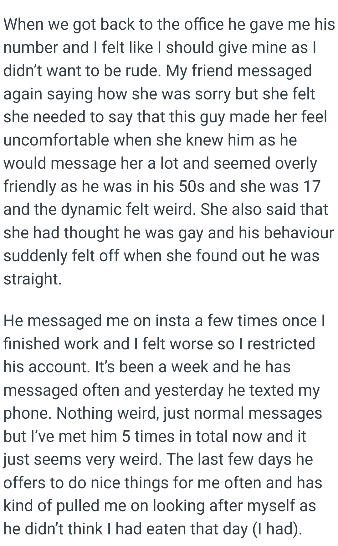 His Behavior Suddenly Felt Off When the OP's Friend Found Out He Was Straight