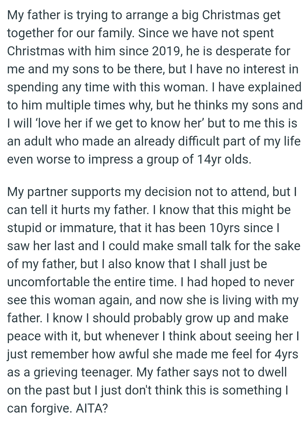 This Is an Adult Who Made an Already Difficult Part of the OP's Life Even Worse