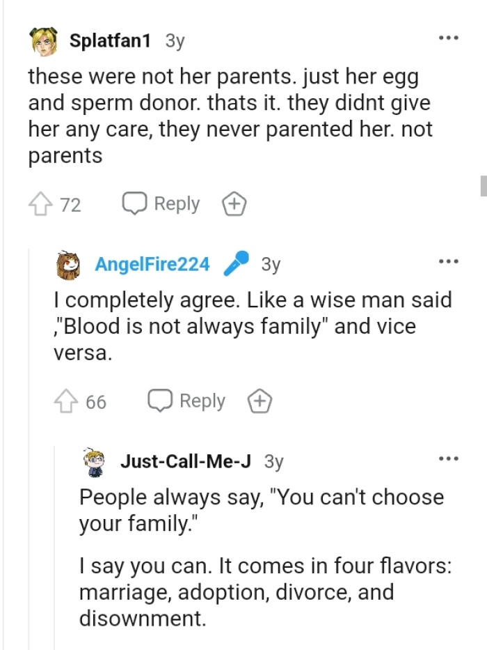 They Never Acted as Her Parents, So They Don't Deserve Anything