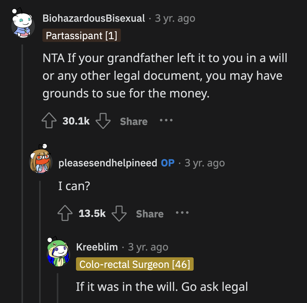 OP was so young that she didn't even know she could sue her parents for what they did. It makes their theft that much more reprehensible.