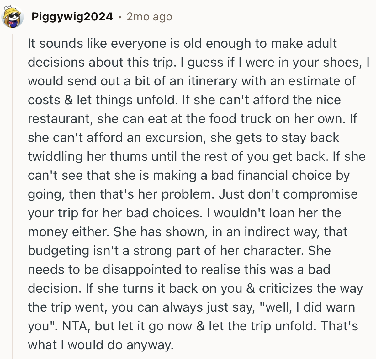 “I Would Send Out a Bit of an Itinerary with an Estimate of Costs and Let Things Unfold.”