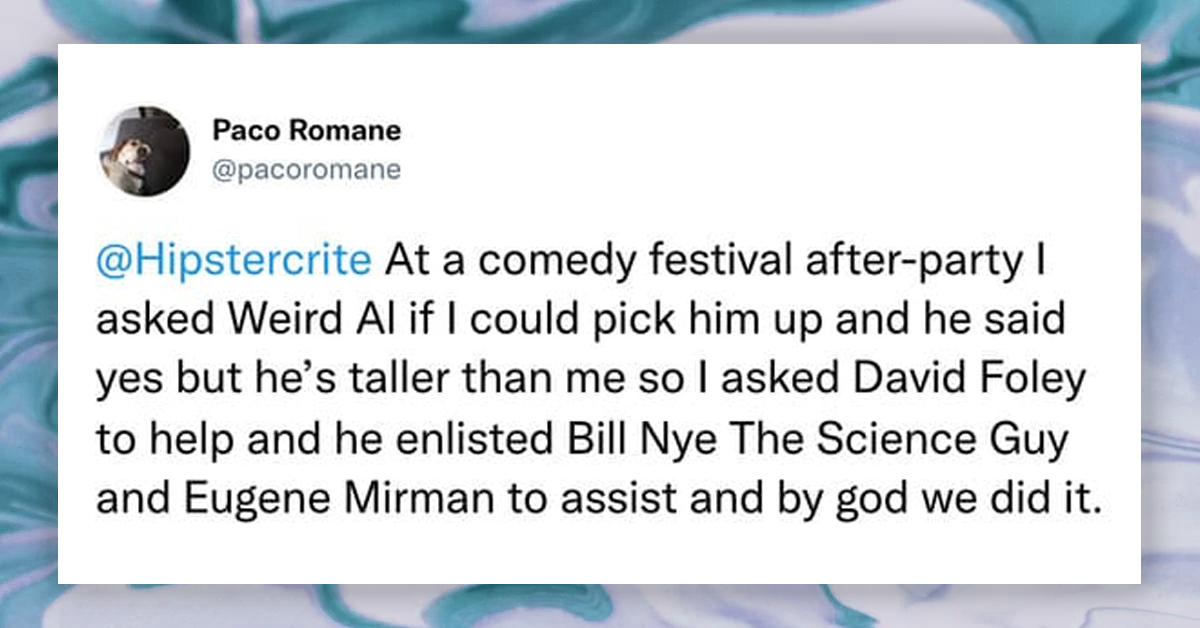 People Reveal Their Most Unusual Celebrity Run-Ins