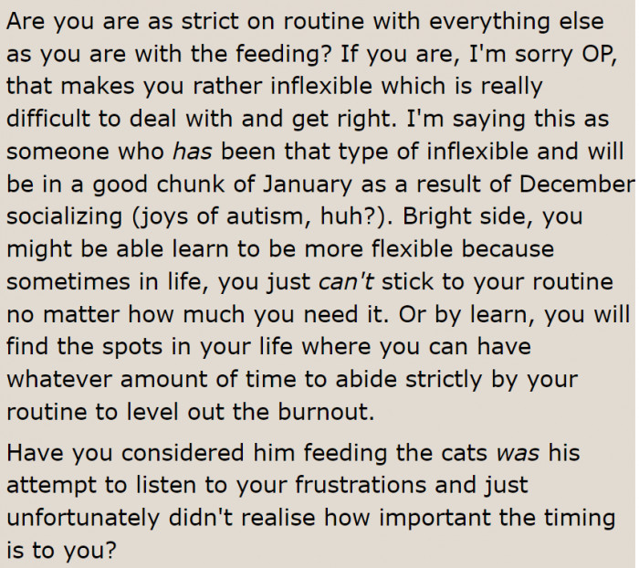 She needs to acknowledge her boyfriend's effort too.