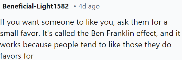 Ben Franklin effect.