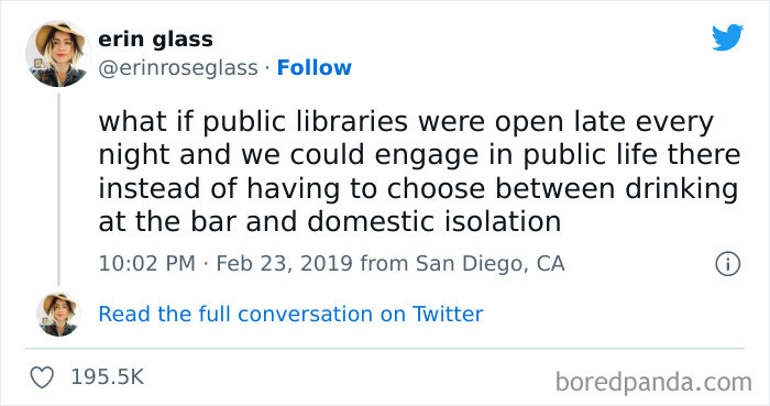 27. It would be nice to have some more things to do at night