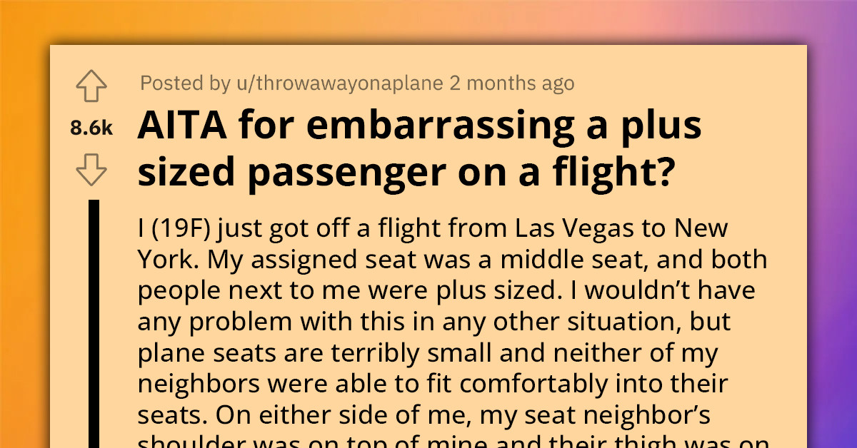 Lady Switches Seat Mid-Flight After Being Paired With Plus-Sized Passengers, Gets Slammed For Promoting Fatphobia