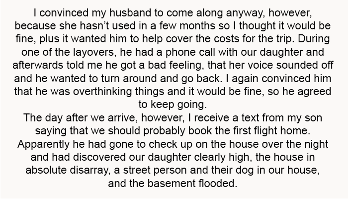 Afterwards, he told me he got a bad feeling