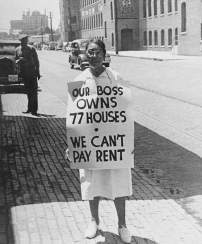 "A Woman Protesting Wealth Inequality In North Carolina, Circa 1930s"