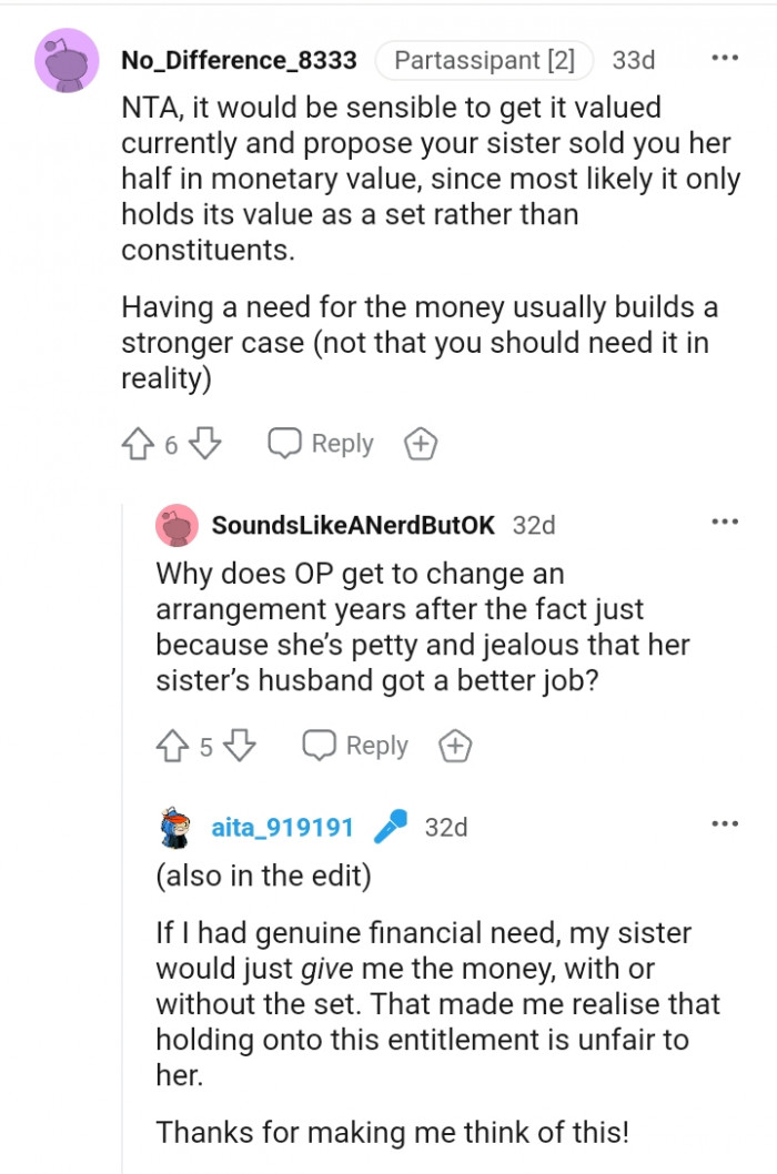 Having a need for the money builds a stronger case