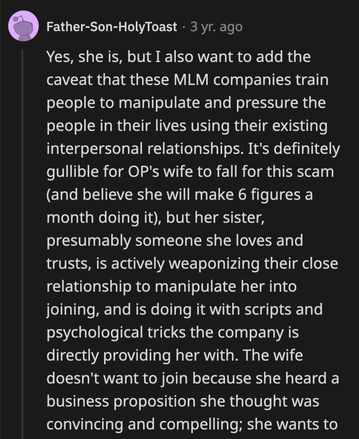 MLMs are inherently predatory.