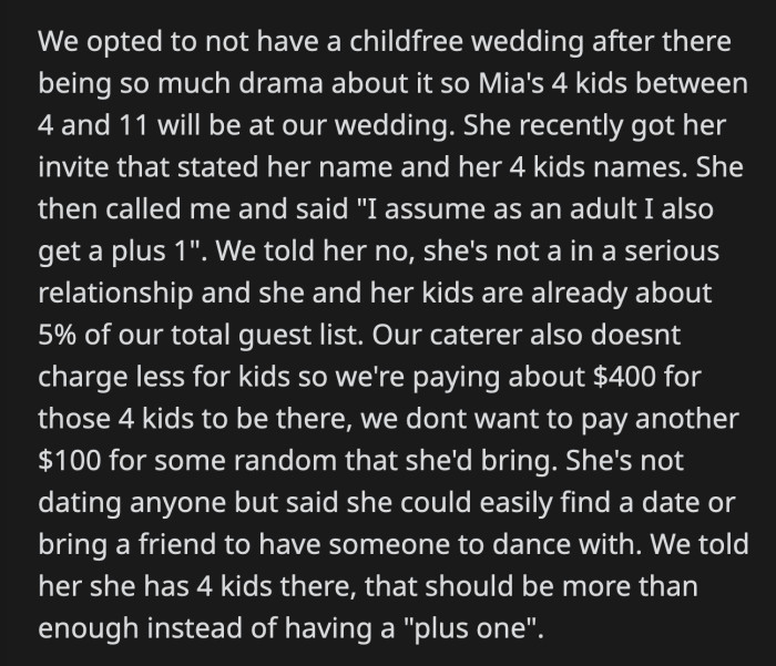 Their dad supports his choice because he is also tired of having OP's sister living at their house