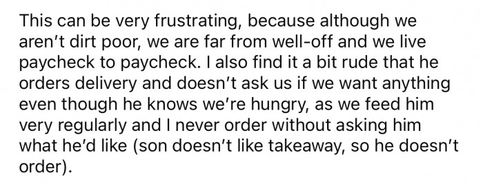 OP wouldn't be able to afford it and also finds the boyfriend a little rude.