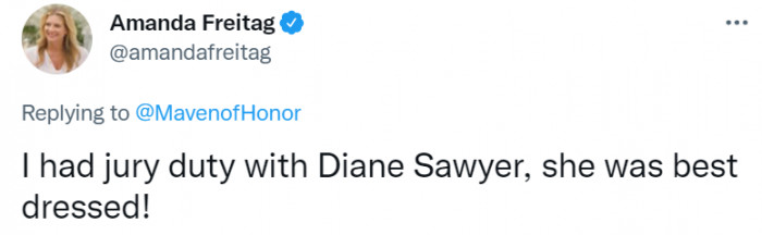 Diane Sawyer will never fail to be one of the best-dressed people in whatever room she enters