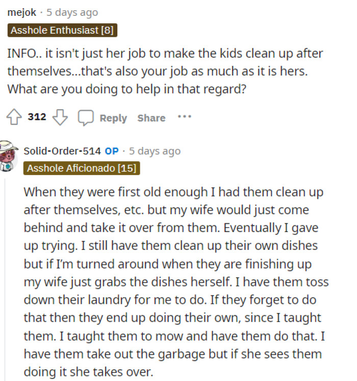 Some people needed more information, and OP was more than willing to provide all the extra details they needed to piece together a verdict.