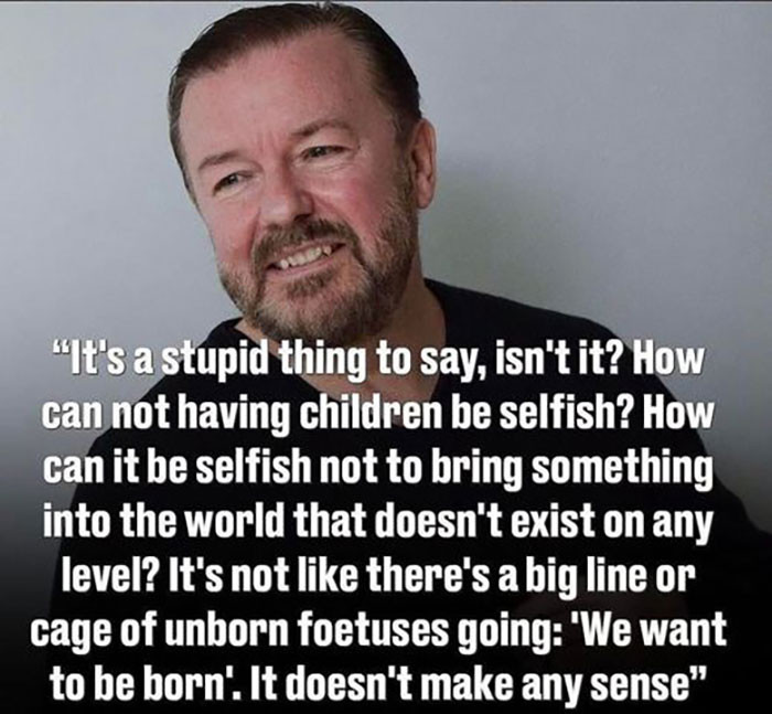 3. It's not selfishness.