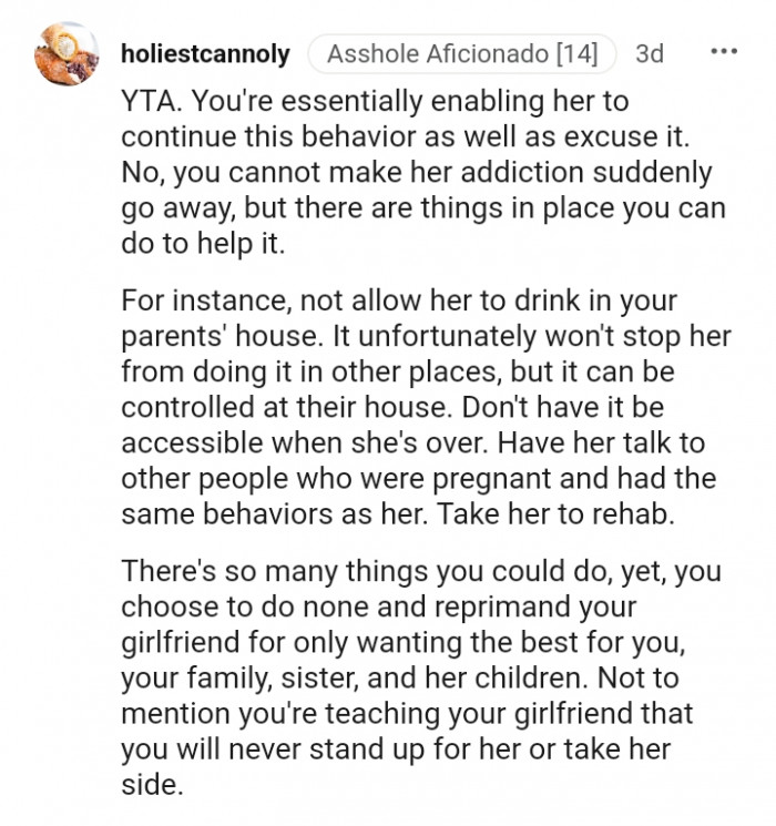 Don't have it be accessible when she's over