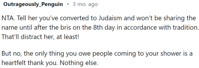 This would distract her: