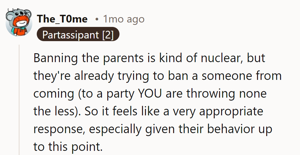 13. Tit for tat, right? If they're banning, might as well show 'em how it's done.