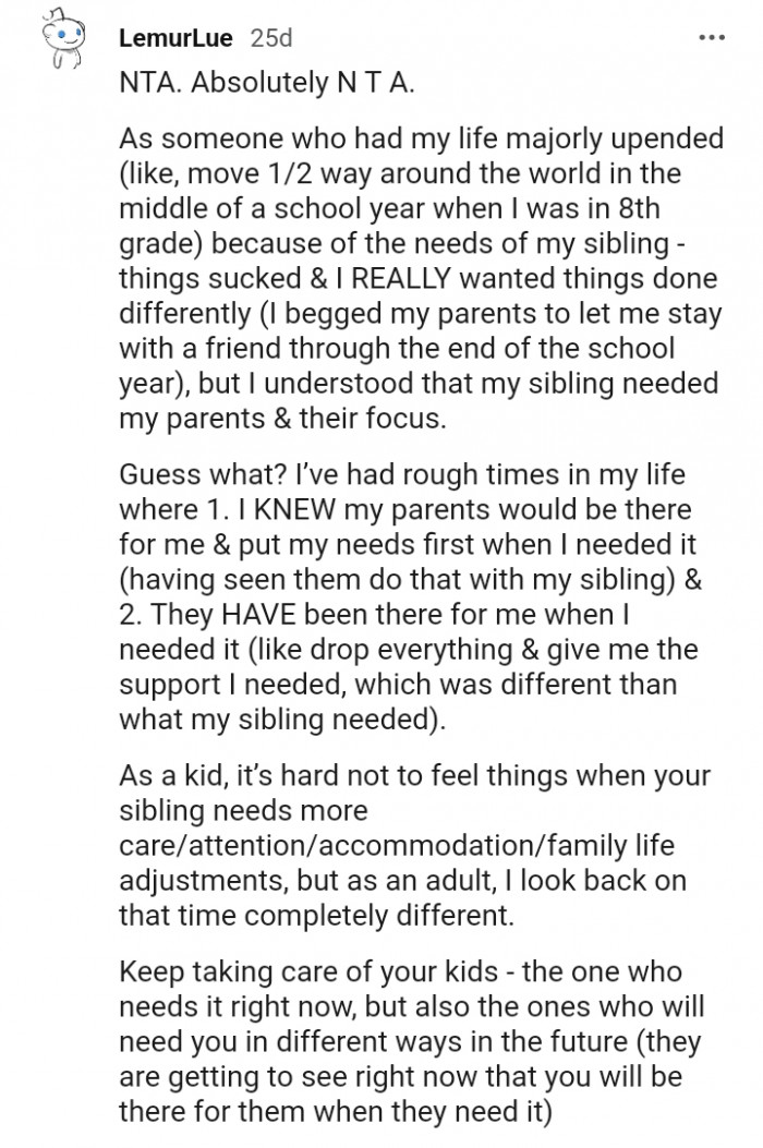 Your kids are the ones who need your care right now