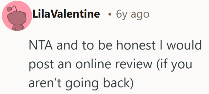 Walking away is one step. Leaving a review makes sure the next person is not caught off guard at checkout.