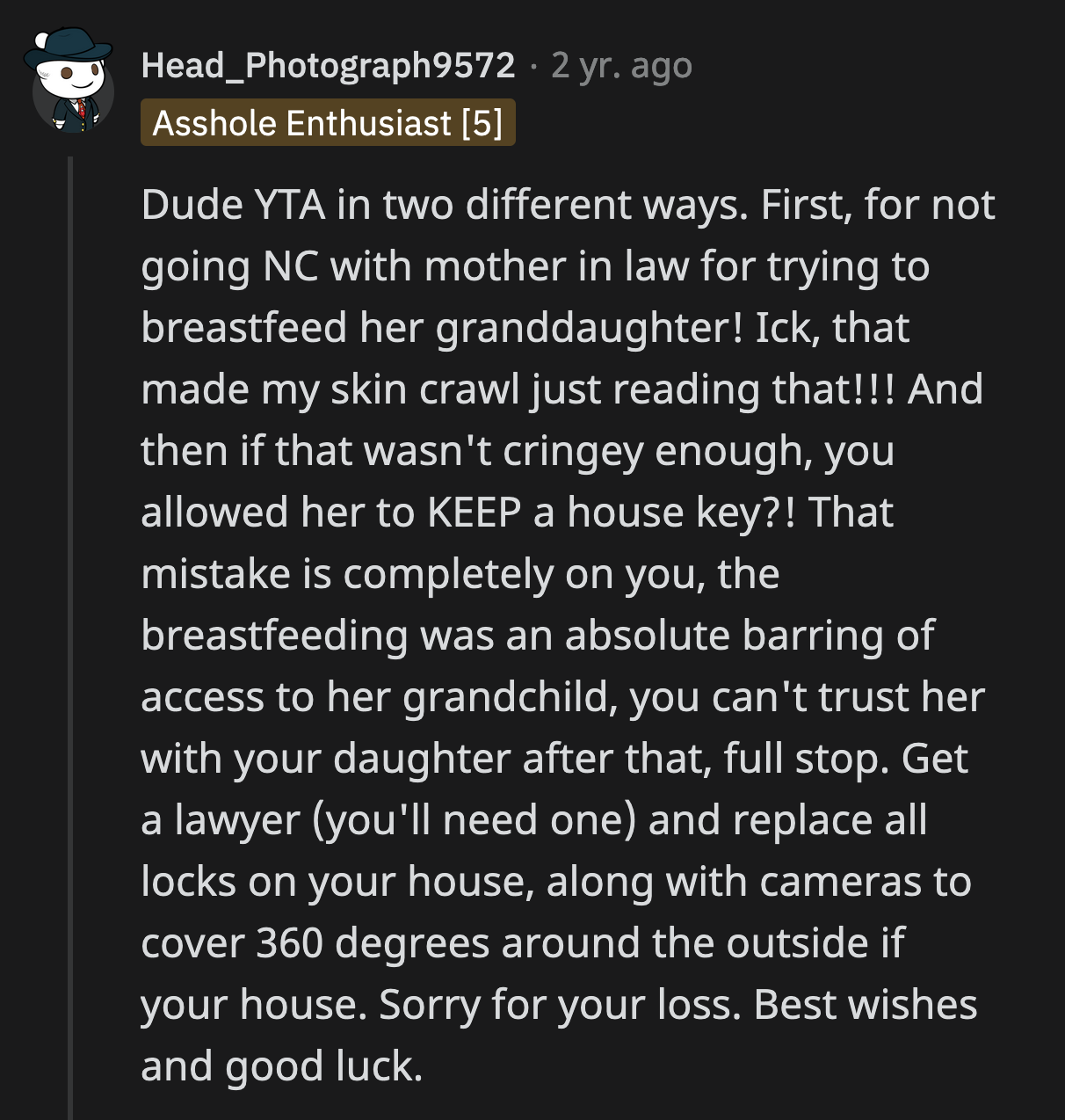 OP's foremost responsibility is to Sammy. He should have acted sooner to protect his baby from harm, no matter who caused it.