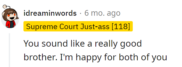 Just trying to be the MVP in the sibling game—happiness all around.