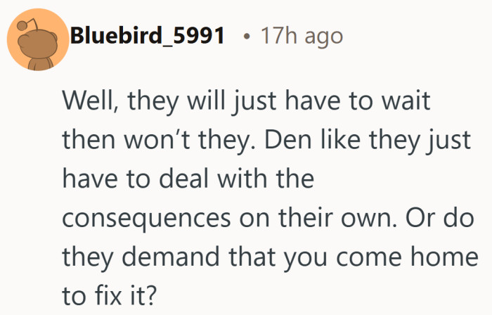 If the expectation stays, the consequence usually follows right after.