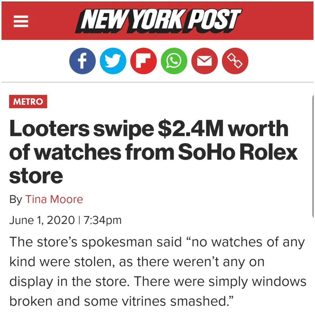 A Reddit user shared a screenshot of the sensationalized headline. It contradicts the news report.