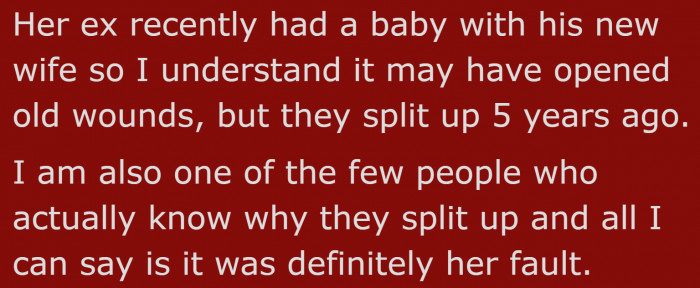 Half a decade has passed, and it seems that this best friend is still not over the guy.