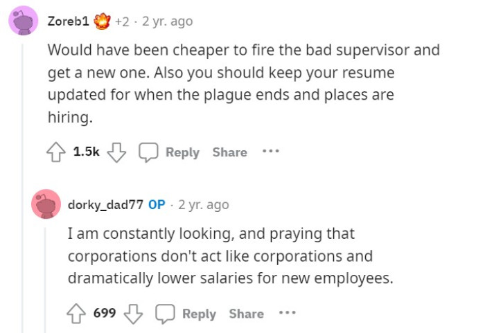 The Reddit post got more than 600 comments and here are some of them below