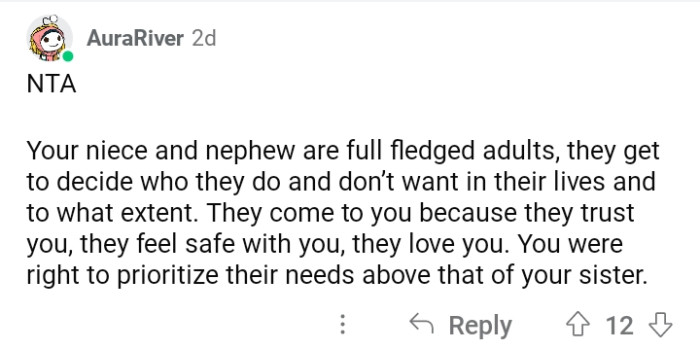 They indeed value you more than their parents, OP.