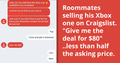 Redditor Shares Comical Exchange With Cheeky Buyer Who Tried To Gaslight & Grab Their Xbox For Peanuts