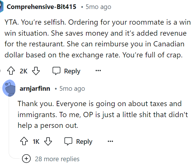 This is honestly what we are also observing, as she really should have just helped her friend because she could.