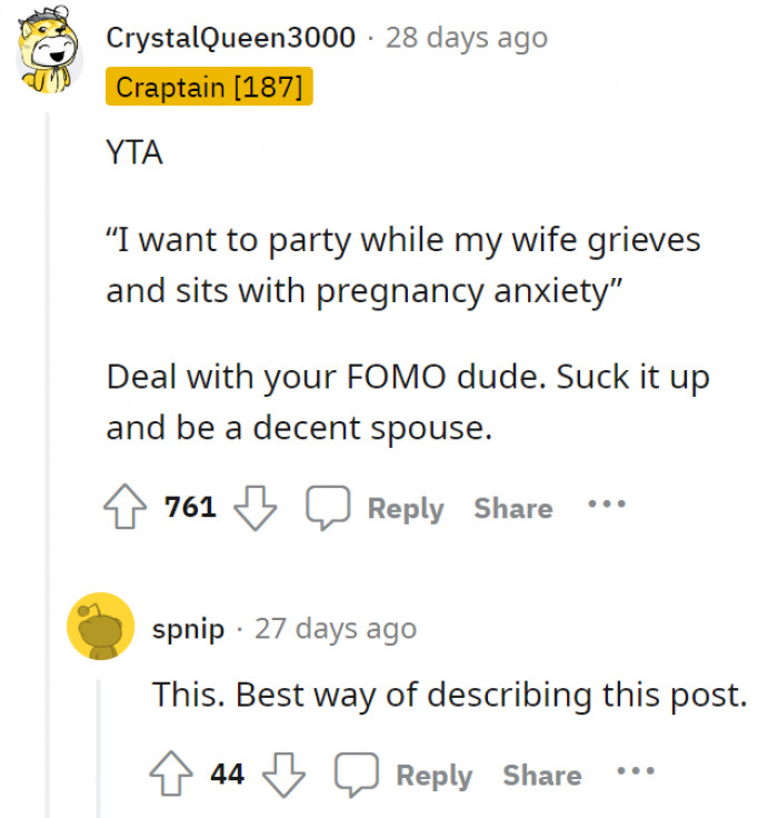 The best way to put it: suck it up!