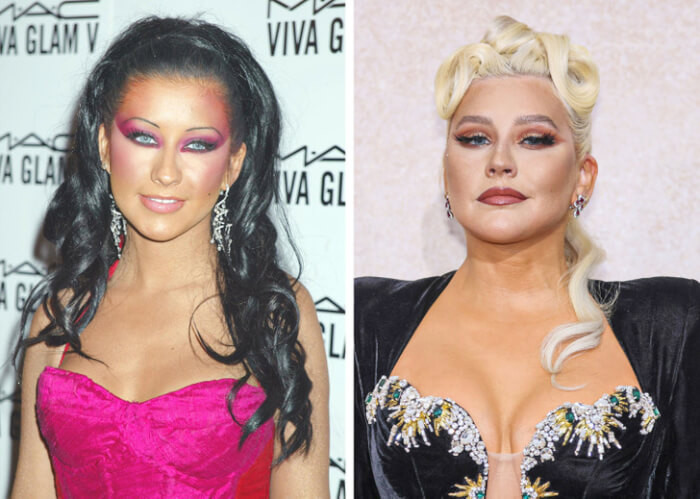 15. Christina Aguilera (2004 And Now)