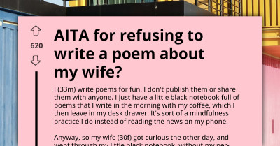 Woman Stumbles On Her Husband’s Secret Notebook Of Poems, Only To Discover Something That Put His “Love” For Her In Doubt