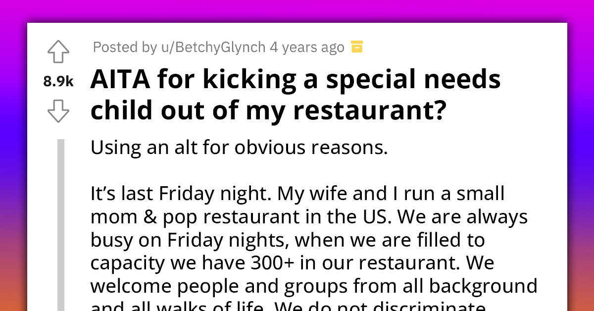 Restaurant Owner Kicks Out Special Needs Child For Using Racial Slurs On African-American Family, Sparks Debate On How To Handle Disruptive Customers With Disabilities