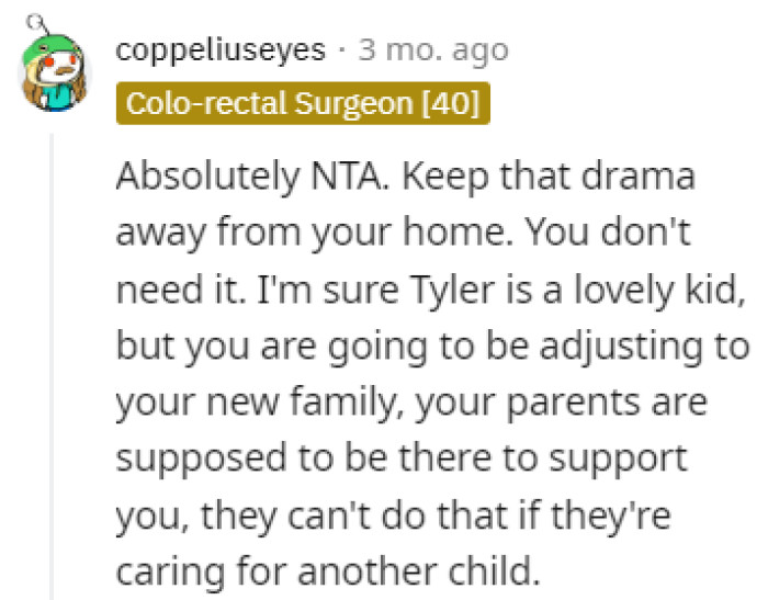 No one needs that drama in their home