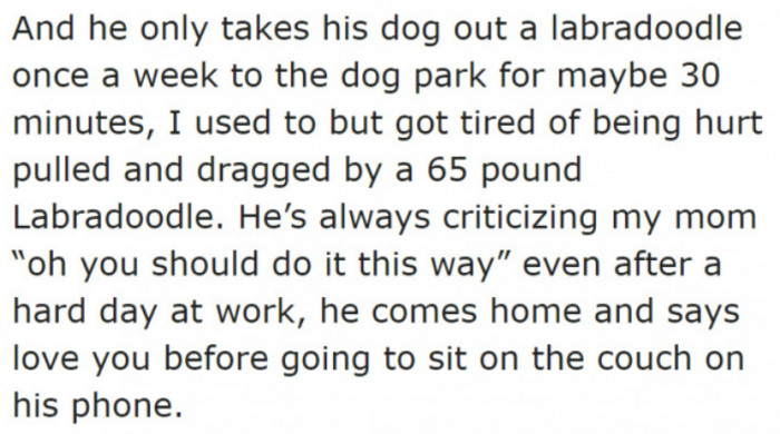 The man's an irresponsible pet owner.