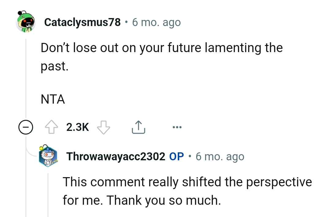 We've gathered some of the most upvoted comments from other Redditors for you to read through below