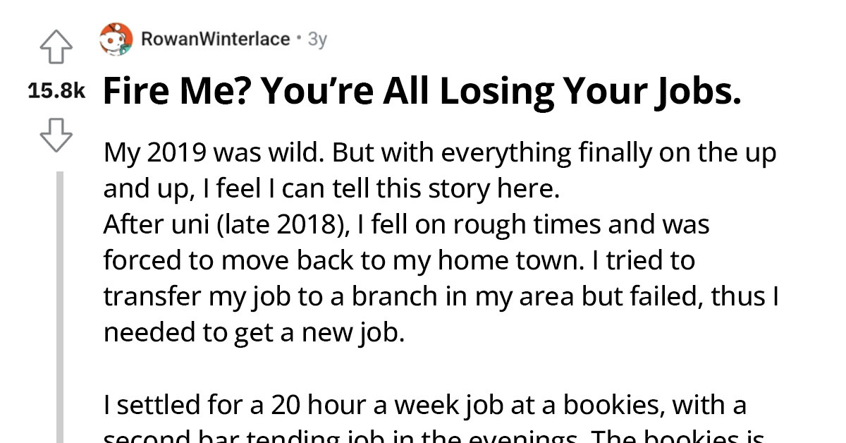 Employee Gets Accused Of Theft By Managers, Gets Fired But Still Manages To Get His Revenge Which Lands Him A Top Spot