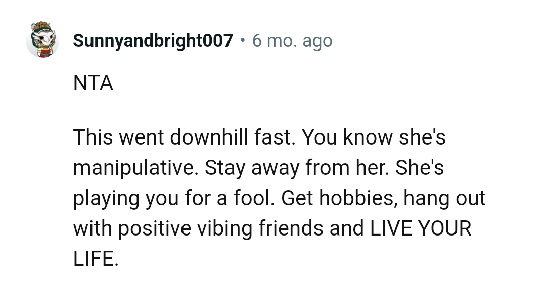 Let's head into the comments section and find out what other Redditors have to say regarding the story