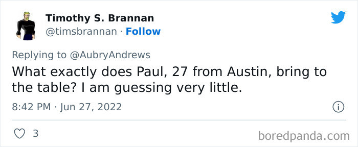 34. Paul is certainly bringing very little