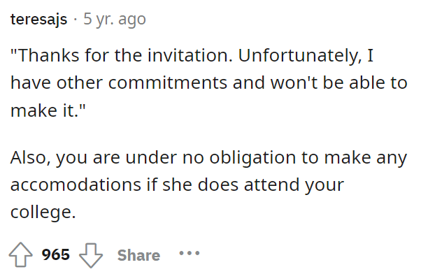 People immediately told OP what they could say instead of attending to their home since OP clearly doesn't want to do this.