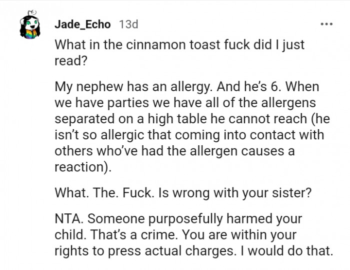 Someone purposefully harmed your child