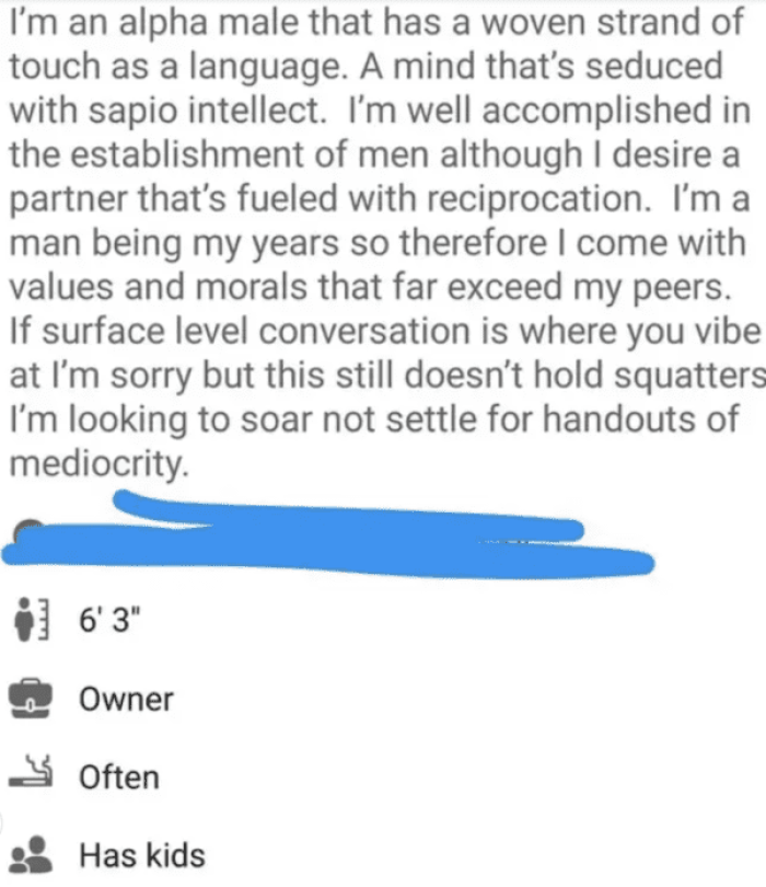 25. The establishment of men