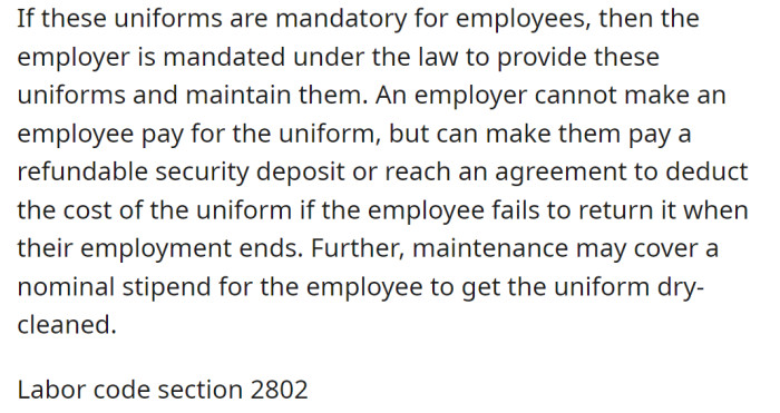 They went on to explain what that entails