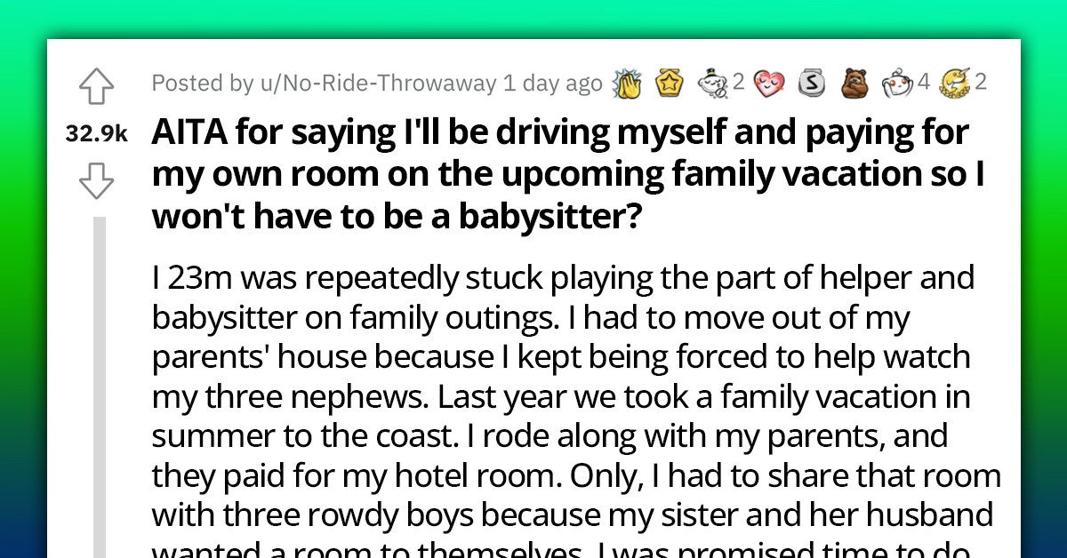 Mom Of Three Throws A Tantrum After Finding Her Brother's Reddit Post Complaining About Her Demands Of Him To Babysit Her Triplets For Free During Vacations
